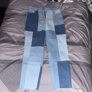 Patch work hollister jeans